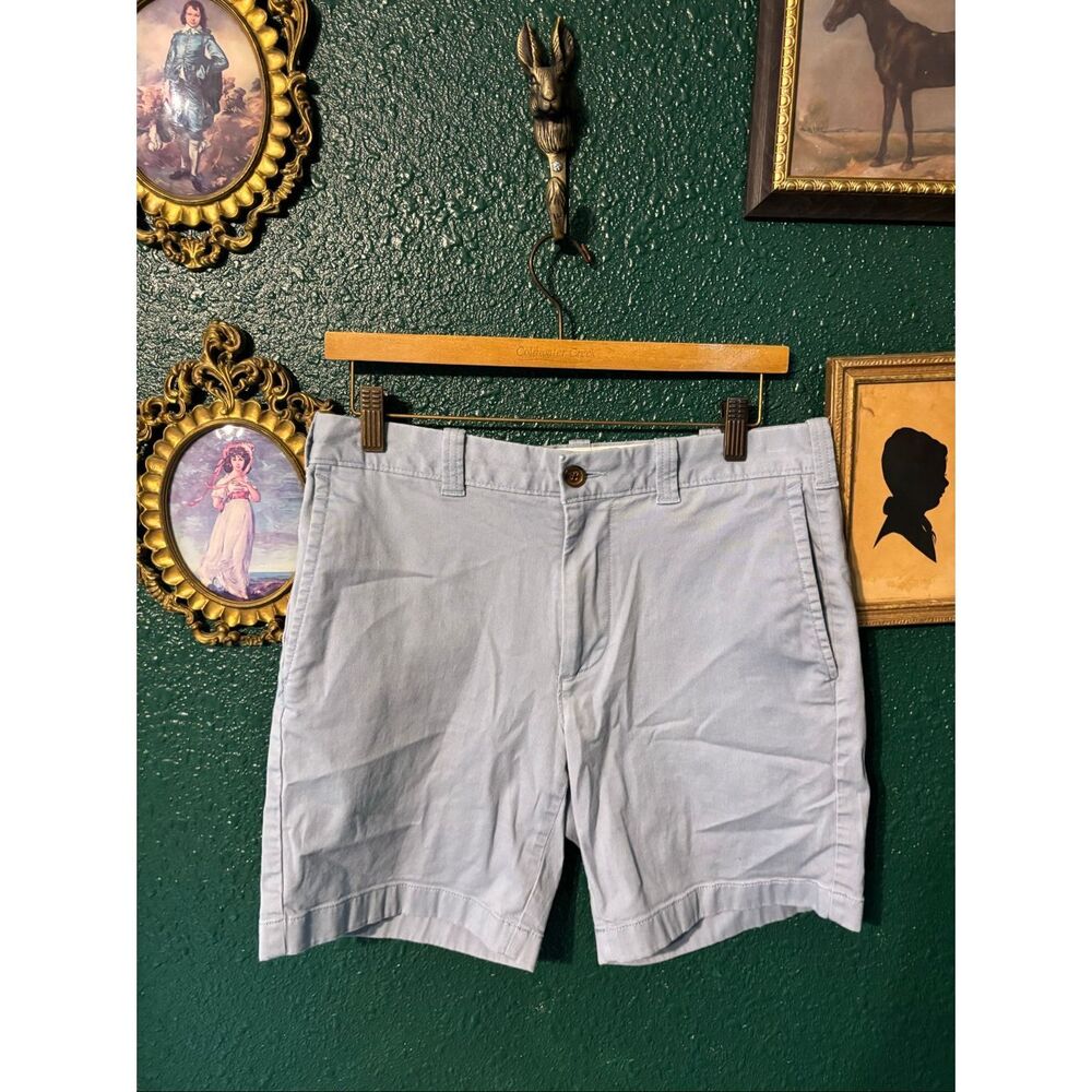 J Crew Mens Blue Chino 7” Shorts Size 30